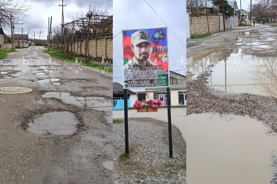 Şəhidin adını daşıyan küçə baxımsız vəziyyətdə – Xaçmazda acı mənzərə