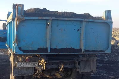 Balakənçayda qanunsuz qum-çınqıl daşınmasının qarşısı alındı