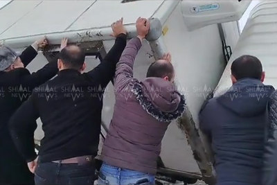 Qubada yük avtomobili aşıb