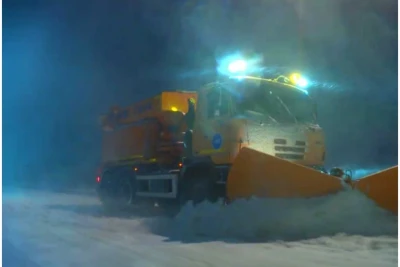 Şimalın yolları qardan təmizlənir