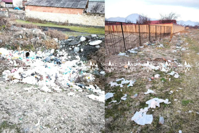 Zaqatalanın Bazar kəndi zibil içində