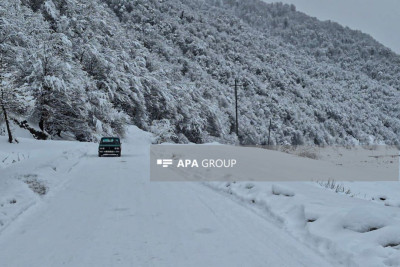 Qəbələnin kəndlərinə gediş-gəliş çətinləşdi
