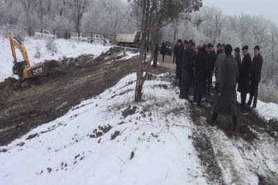 Qusarda "Bənövşə gölü"nün yenidənqurma işlərinə başlanılıb
