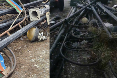 Xaçmazda yerə atılan Dövlət bayraqları götürüldü