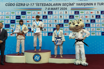 Qubalı Milli qəhrəman Mehrab Niftəliyevin qızı cüdo yarışında birinci oldu