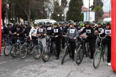 Balakəndə 200 məktəbli velosiped yarışına qatılıb