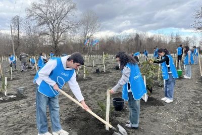 IDEA könüllüləri Zaqatalada kütləvi ağacəkmə aksiyası keçirib