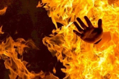 Qəbələdə kişi yanaraq öldü