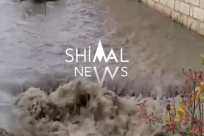 Qubada küçələr "çirkab çayına" çevrildi