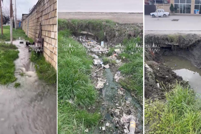 Qubada qurumların səhlənkarlığı - Evləri su basır