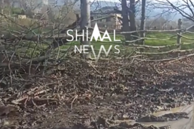 Qubada palçıqlı yol problemi: "Uşaqlarımız iki dəfə ayaqqabı dəyişir"