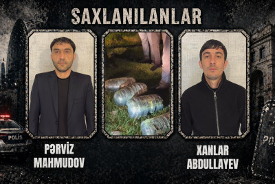 Oğuzda saxlanılan narkokuryerlərdən 13 kq marixuana aşkarlandı