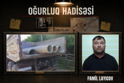 Balakəndə kanalizasiya borularını oğurlayan şəxs saxlanıldı
