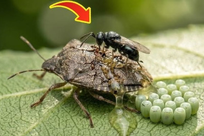 Qəhvəyi mərmər bağacığını samuray arıları məhv edəcək