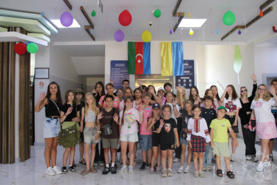 Ukraynalı uşaqlar Qəbələdə