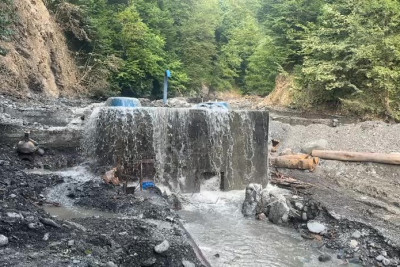 Balakəndə içməli su xətti bərpa olunub