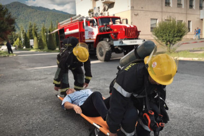 Zaqatala xəstəxanasında yanğın təlimi keçirildi