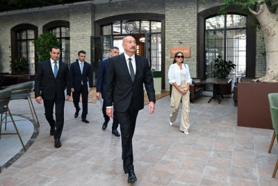 Prezident və birinci xanım Şamaxıya səfər ediblər