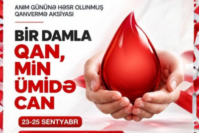 Şimalda Anım Gününə həsr olunan qanvermə aksiyası keçiriləcək