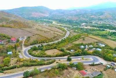 Quba-Qonaqkənd yolunda sürüşmə baş verib - VİDEO