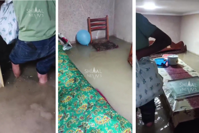 Şəkidə Qudula kəndini yenidən su basıb – sakinlər kömək istəyir