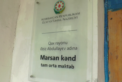 Bir müəllim, iki sinif: Qaxda 1-ci və 3-cü siniflər birləşdirildi