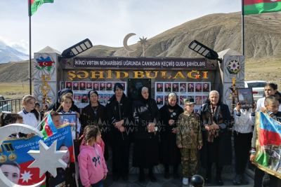 Qubada şəhidlərin xatirəsinə bulaq inşa edilib