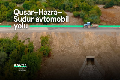 Qusar–Həzrə–Sudur avtomobil yolunda aparılan bərpa işləri yekunlaşdırılıb